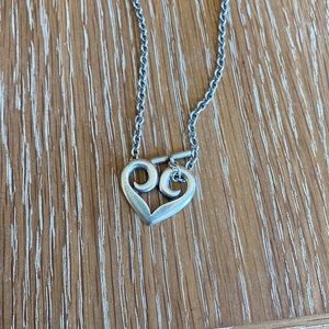 James Avery toggle heart necklace